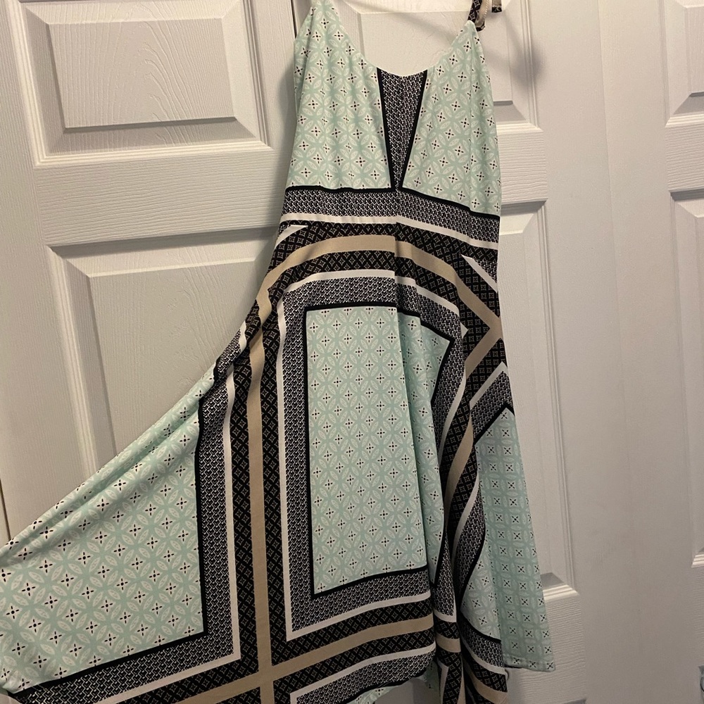 Maurice’s teal patterned dress. Size small. Worn once from a smoke free home.